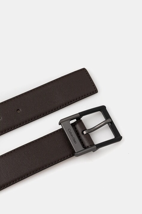 Calvin Klein pasek skórzany męski kolor brązowy LV04D7012G