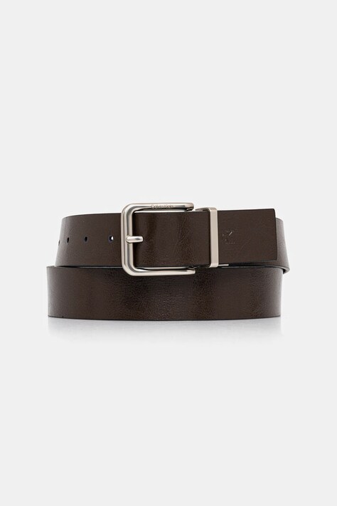 Двухсторонний кожаный ремень Calvin Klein цвет коричневый LV04G7024G