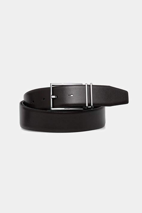 BOSS curea de piele culoarea negru, 50537099