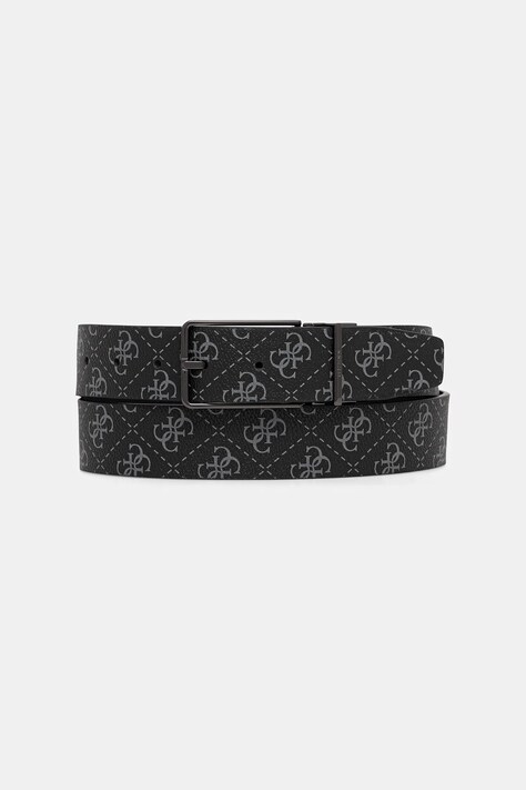 Guess pasek dwustronny MILANO męski kolor czarny BMAGLO P5235