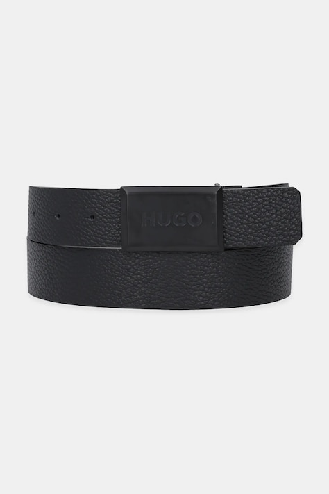 HUGO curea de piele culoarea maro, 50555040
