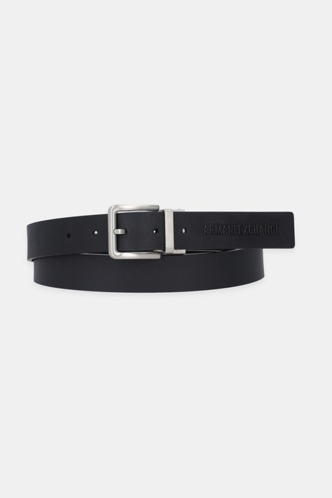 Armani Exchange pasek skórzany męski kolor czarny XM001700 AF17392
