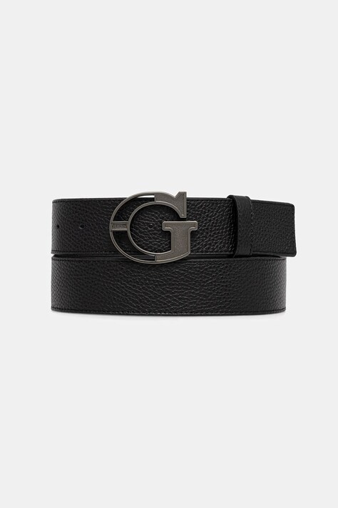 Guess pasek skórzany męski kolor czarny BM7840 P5435
