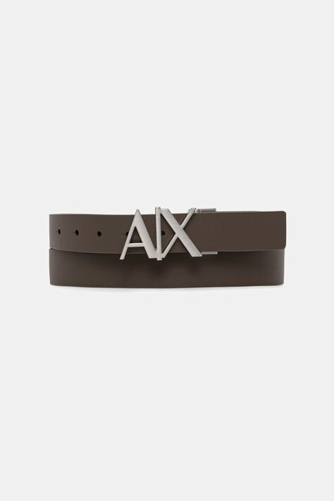 Armani Exchange ремінь чоловічий шкіряний коричневий 951017 CC505