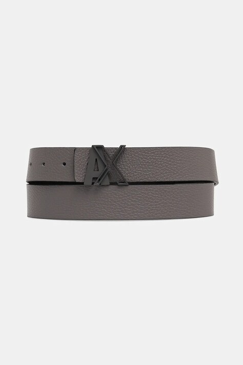 Armani Exchange pasek skórzany męski kolor szary XM001740 AF17988