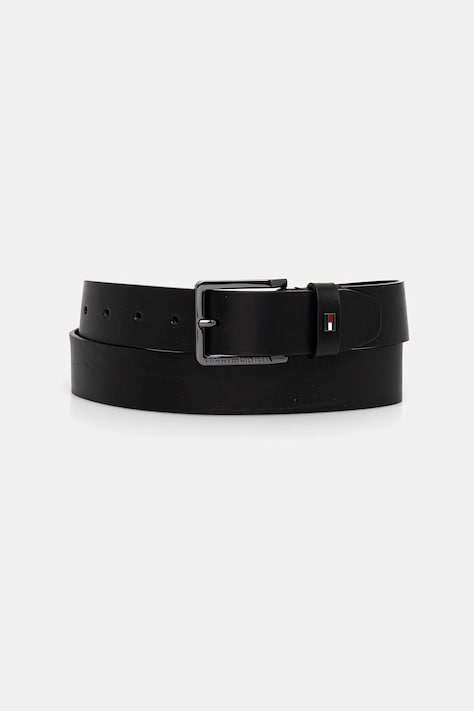 Tommy Hilfiger curea de piele culoarea negru, AM0AM13755