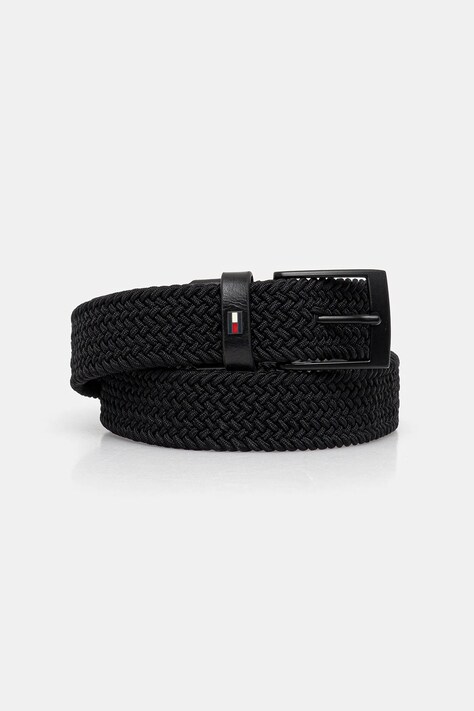 Tommy Hilfiger pasek męski kolor czarny AM0AM13824