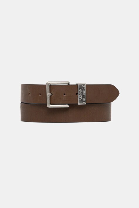 Armani Exchange pasek skórzany męski kolor brązowy 951186 CC528