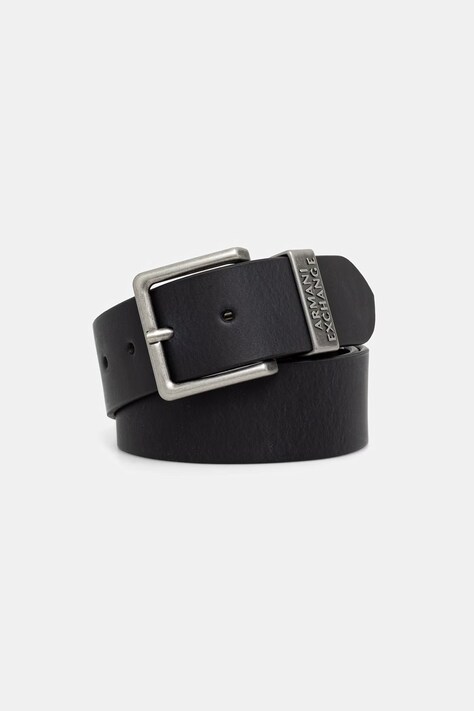 Armani Exchange колан мъжки от кожа черен 951186 CC528