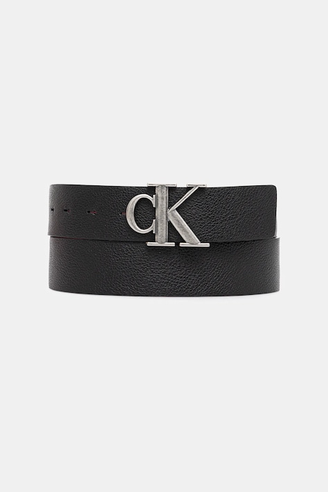 Obojstranný opasok Calvin Klein čierna farba, LV04D7017G