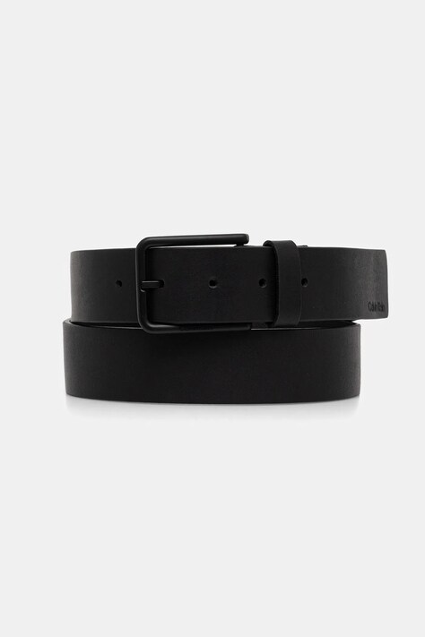 Calvin Klein pasek skórzany męski kolor czarny LV04D7047G