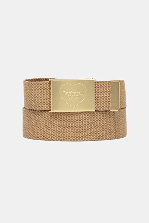 Carhartt WIP pasek Heart Clip kolor beżowy I034631.2N1XX
