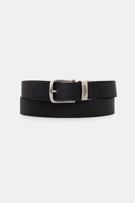 Levi's pasek skórzany dwustronny kolor czarny 004BV