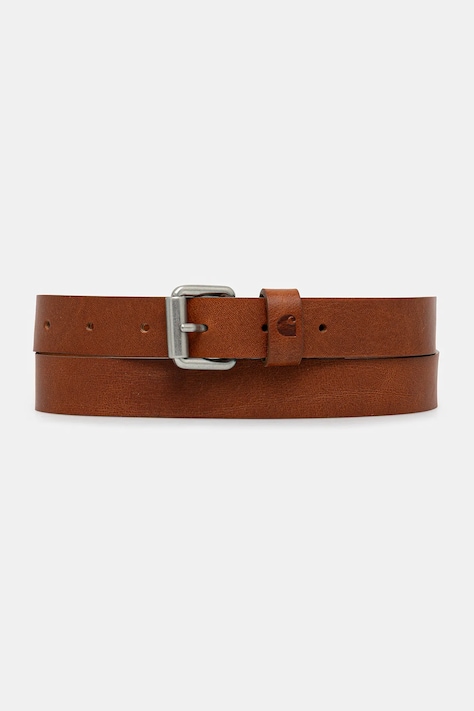 Kožený opasok Carhartt WIP Ryan Belt hnedá farba, I032433.14EXX