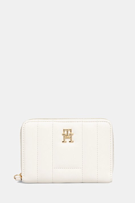 Peňaženka Tommy Hilfiger dámska, béžová farba, AW0AW17476