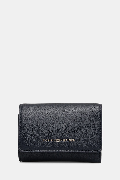 Peňaženka Tommy Hilfiger dámska, tmavomodrá farba, AW0AW17477