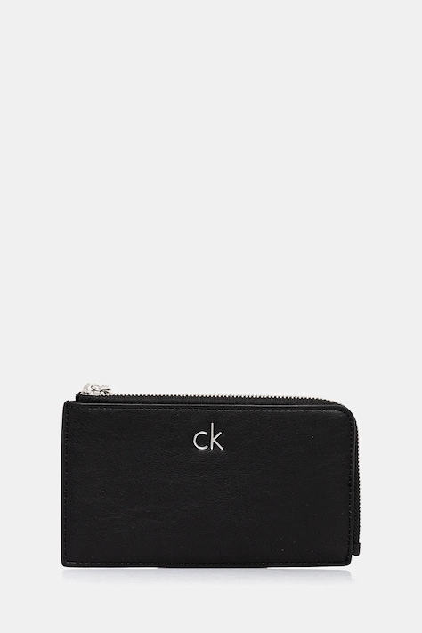 Peňaženka Calvin Klein dámska, čierna farba, LV04F1032G