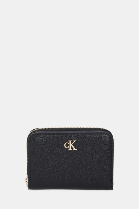 Kožená peněženka Calvin Klein dámská, černá barva, LV04F1064G
