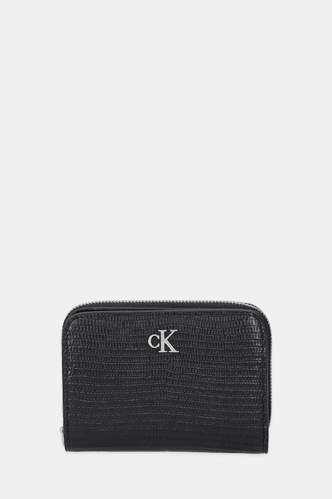 Kožená peňaženka Calvin Klein čierna farba, LV04F1067G