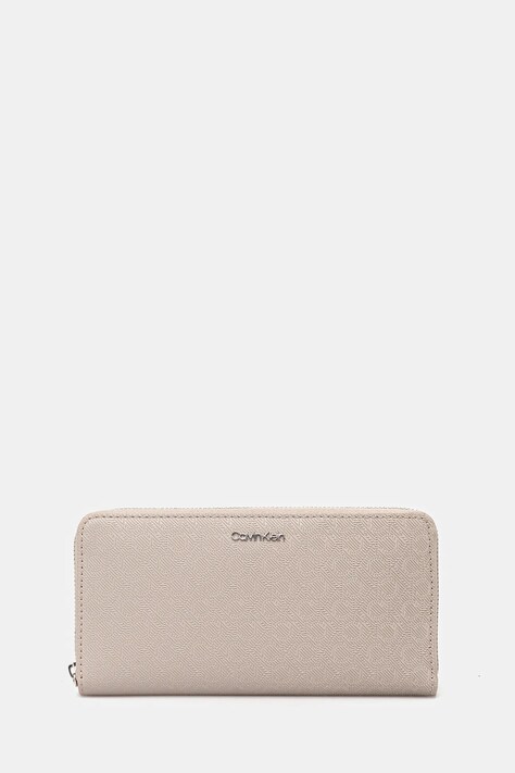 Peněženka Calvin Klein dámská, béžová barva, LV04F1073G