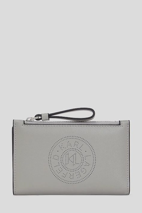 Πορτοφόλι Karl Lagerfeld K/CIRCLE χρώμα: γκρι, A3W32025
