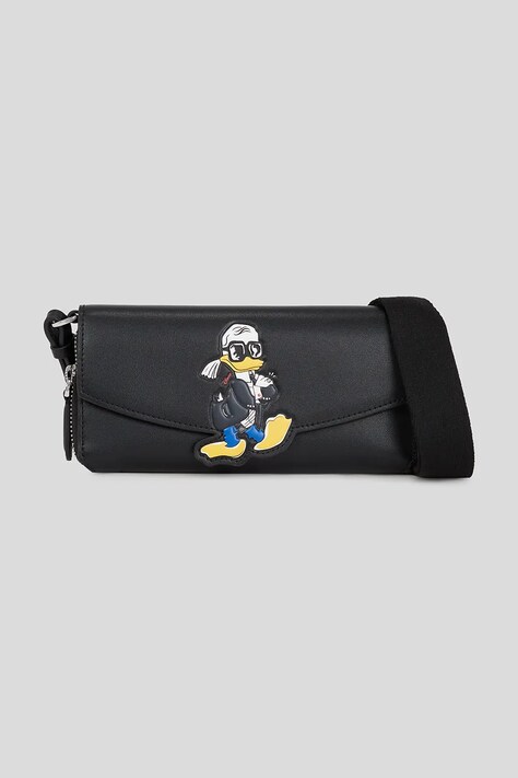 Кожаный кошелек Karl Lagerfeld KL X DISNEY цвет чёрный A3W32079