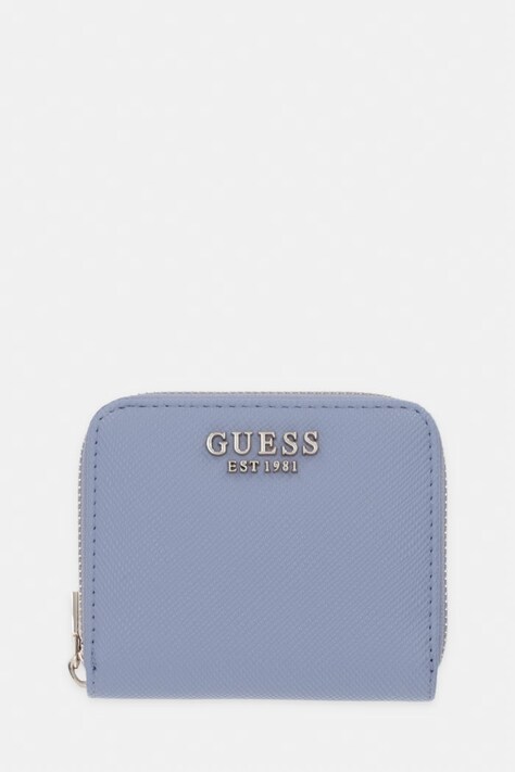 Guess portfel LAUREL damski kolor niebieski SWZG74 59137