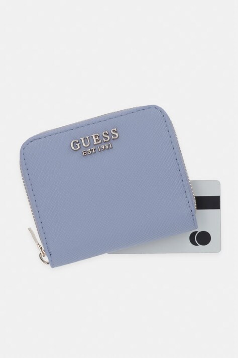 Guess гаманець жіночий LAUREL — AW25-PFD01U, блакитний — фото 4