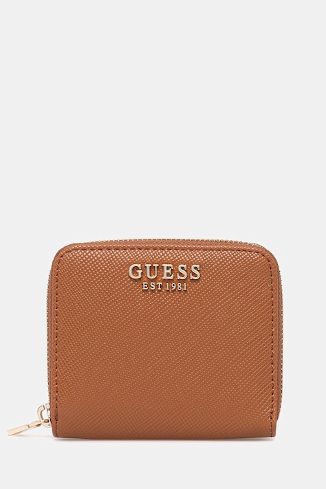 Peněženka Guess LAUREL dámská, hnědá barva, SWZG74 59137