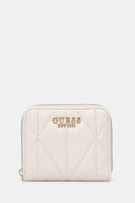 Guess portfel ALDINA damski kolor beżowy SWGG96 63137
