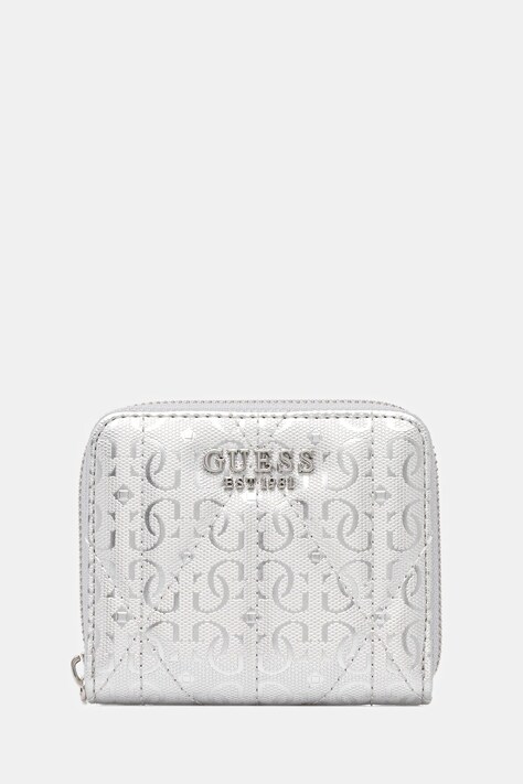 Πορτοφόλι Guess ALDINA χρώμα: ασημί, SWGY96 63137