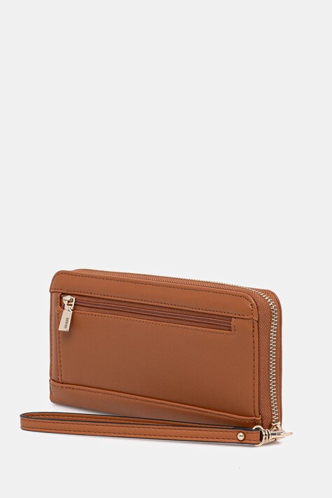 Πορτοφόλι Guess TATUM χρώμα: καφέ, SWNG96 67146