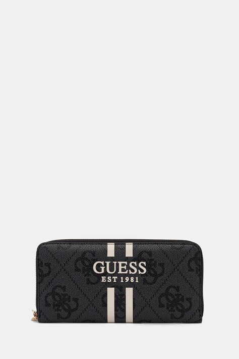 Πορτοφόλι Guess LAUREL χρώμα: γκρι, SWOS74 59146