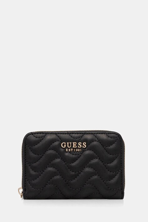 Πορτοφόλι Guess MELISANDRA χρώμα: μαύρο, SWQG96 53140
