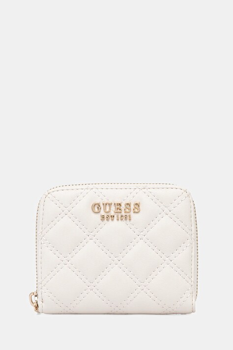Guess portfel GIULLY damski kolor beżowy SWQG96 73137
