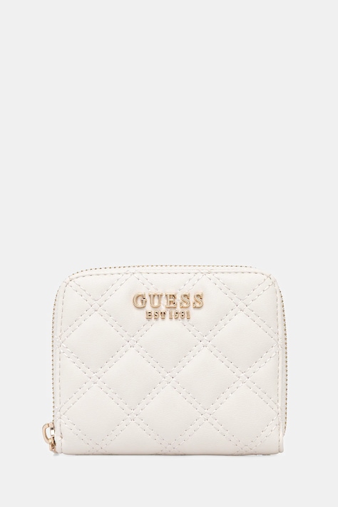Peňaženka Guess GIULLY dámska, béžová farba, SWQG96 73137
