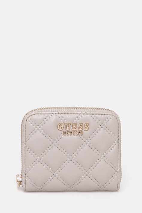 Peňaženka Guess GIULLY dámska, béžová farba, SWQG96 73137
