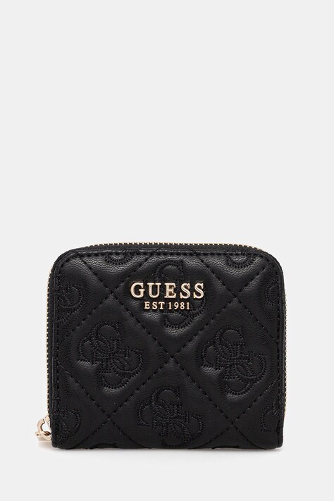 Peněženka Guess ADELASIA dámská, černá barva, SWQL96 58137