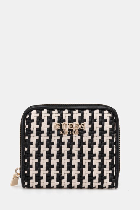 Πορτοφόλι Guess MIREMA χρώμα: μαύρο, SWWG96 31137