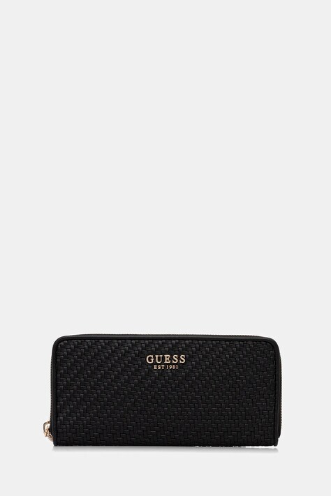 Πορτοφόλι Guess MIREMA χρώμα: μαύρο, SWWG96 31146