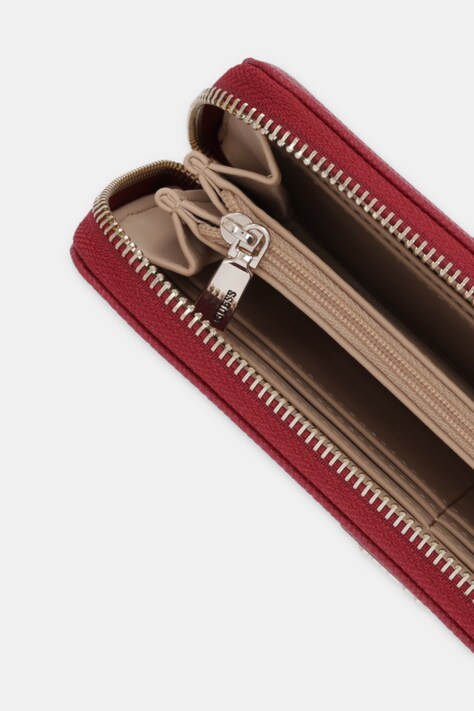 Guess portfel LAUREL damski kolor czerwony SWZG74 59146