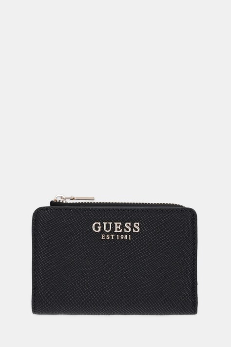 Guess portfel LAUREL damski kolor czarny SWZG74 59156