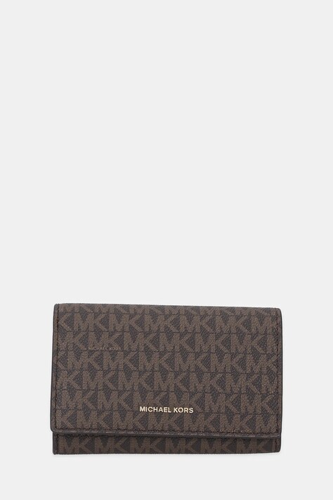 Peněženka MICHAEL Michael Kors dámská, hnědá barva, 32T5GJ6D9B