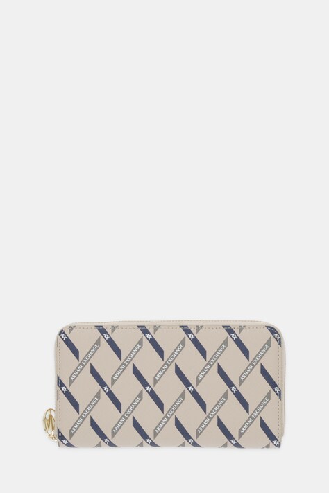 Peněženka Armani Exchange dámská, béžová barva, XW000359 AF17155