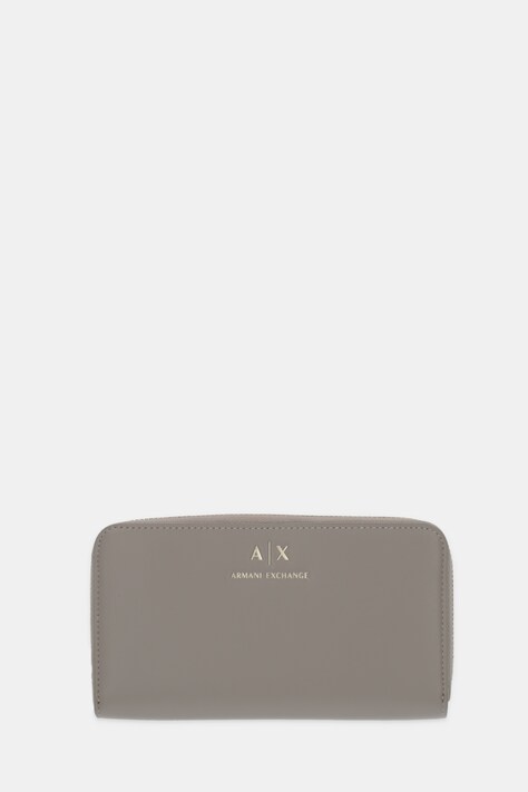 Armani Exchange portfel damski kolor beżowy XW000359 AF12040