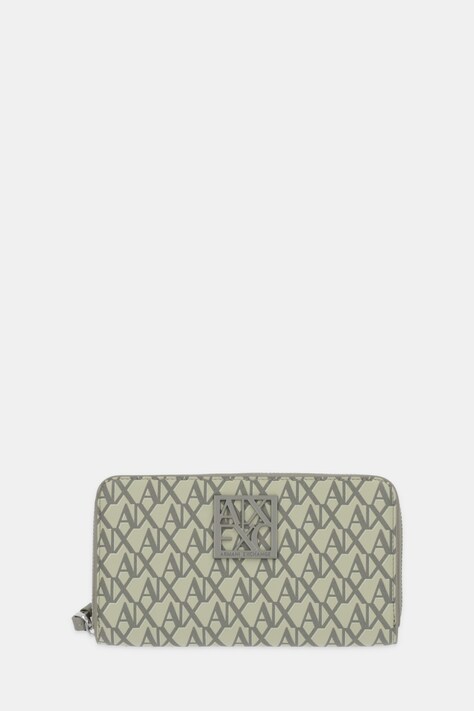 Armani Exchange portfel damski kolor beżowy XW000361 AF17221