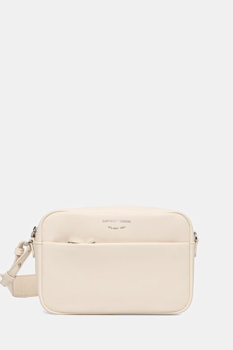 Emporio Armani torebka crossbody damska skórzana beżowa EW003032 AF19229
