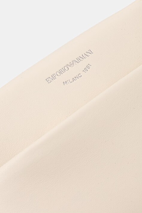 Emporio Armani сумка крос-боді жіноча шкіряна — AW25-PFD04S, бежевий — фото 4