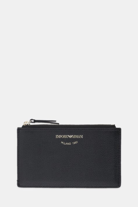 Emporio Armani portfel skórzany damski kolor czarny EW003035 AF19568