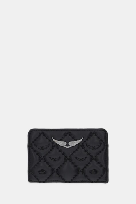 ZADIG&VOLTAIRE etui na karty skórzane kolor czarny LWSG03689